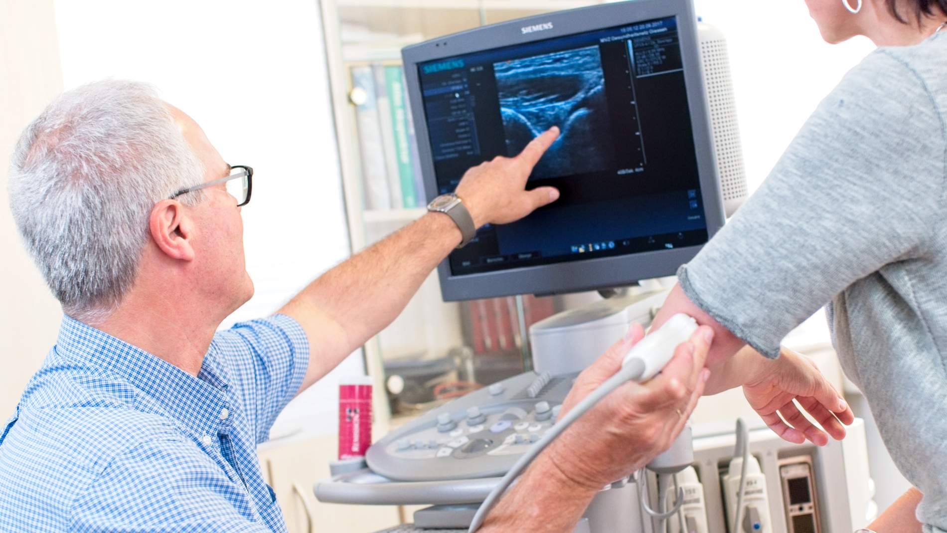 Bilder von Ultraschalluntersuchungen